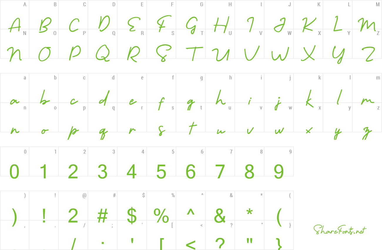 Font Morning Gold preview